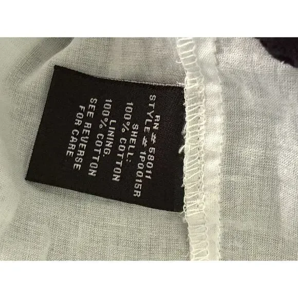 Jax Womens Sleeveless Eyelet Dress Size 16 Ric Rac Lines Black White Cocktail - Picture 9 of 10